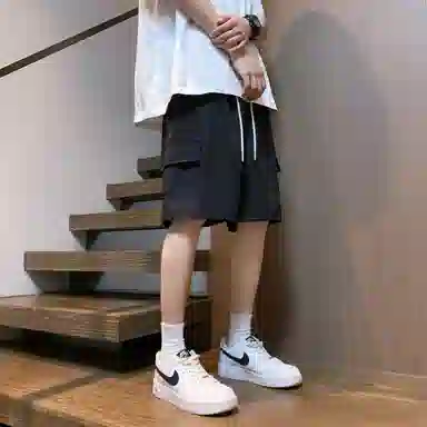 微牛 宽松百搭外穿潮牌五分裤时尚舒适休闲短裤 男款