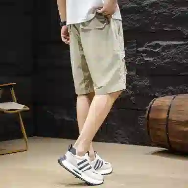 微牛 夏季薄款大口袋速干五分裤美式潮牌宽松户外运动冰丝休闲短裤 男款