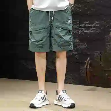 微牛 夏季薄款大口袋速干五分裤美式潮牌宽松户外运动冰丝休闲短裤 男款