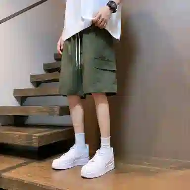微牛 宽松百搭外穿潮牌五分裤时尚舒适休闲短裤 男款