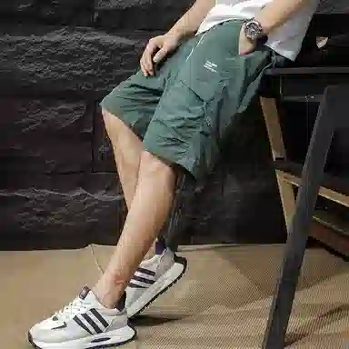 微牛 夏季薄款大口袋速干五分裤美式潮牌宽松户外运动冰丝休闲短裤 男款