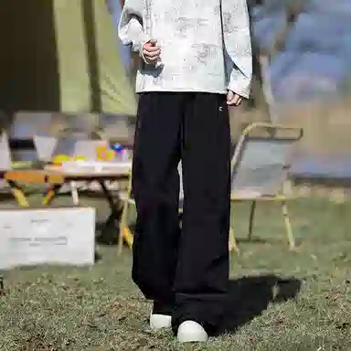悍戈 美式复古潮流百搭舒适亲肤拖地长裤休闲裤 男女同款