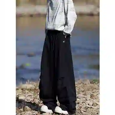 悍戈 美式复古潮流百搭舒适亲肤拖地长裤休闲裤 男女同款