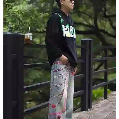 桴生 美式刺绣复古嘻哈风秋季宽松穿搭卫衣 女款