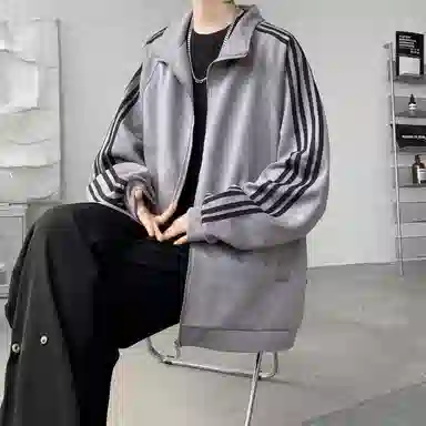 悍戈 港风美式复古个性休闲运动风上衣卫衣 男款
