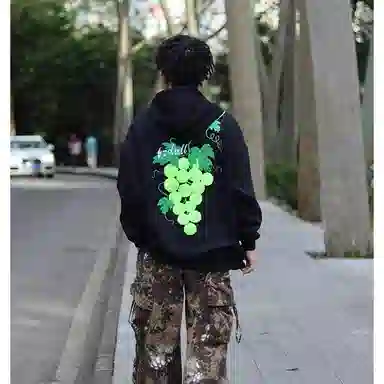 桴生 美式刺绣复古嘻哈风秋季宽松穿搭卫衣 女款