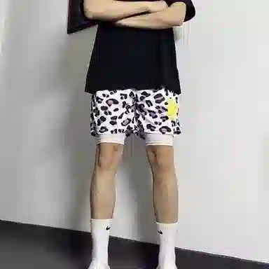 美式高街复古潮流舒适透气百搭篮球训练五分裤运动短裤 男女同款