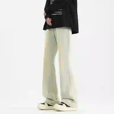 布客行 美式高街复古水洗做旧多种版型设计感百搭休闲裤牛仔裤 男女同款