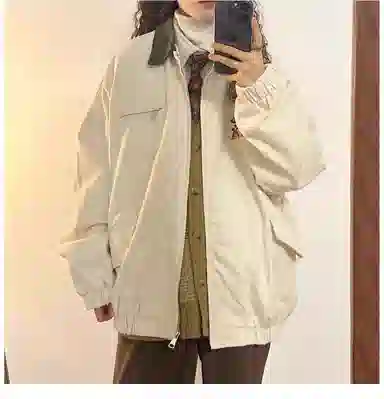 黛尔佳人 宽松适中长袖棒球服 女款