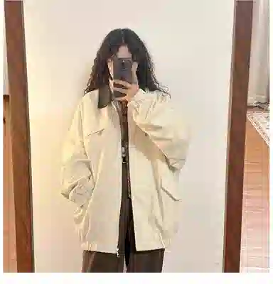 黛尔佳人 宽松适中长袖棒球服 女款