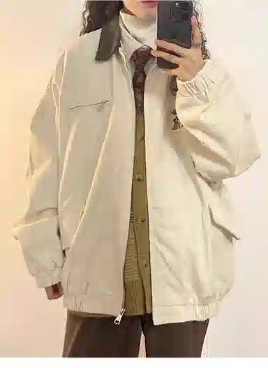 黛尔佳人 宽松适中长袖棒球服 女款