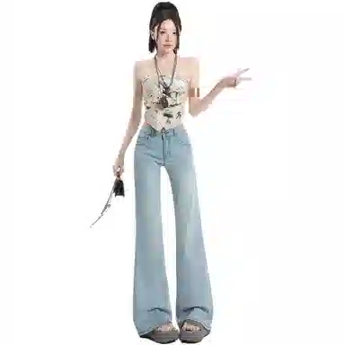 黛尔佳人 舒适百搭时尚潮流牛仔裤 女款