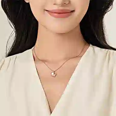 阿葱饰品 可爱萌宠小猫咪 浪漫梦幻独特设计轻奢简约百搭锁骨精致气质高级感 甜美温柔小巧颈链恋爱告白女朋友纪念日 合金 项链 女款