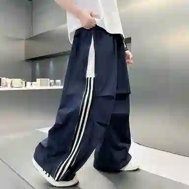 简约休闲运动舒适宽松长裤工装裤 通用