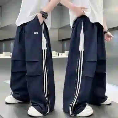 简约休闲运动舒适宽松长裤工装裤 通用