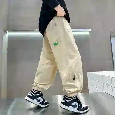 简约时尚帅气百搭舒适休闲加绒卫裤加厚裤子 春秋