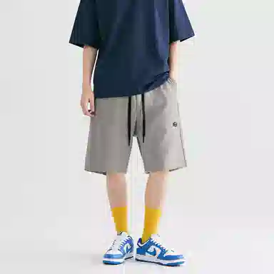 贵人鸟 山系户外复古纯色系带基础多巴胺透气凉感简约大口袋五分运动短裤 男女同款