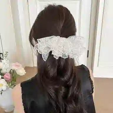 Pink Empress Lace Hair Tie