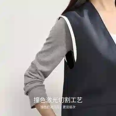 佐塞斯 高端品质轻奢老钱风马甲阔腿裤秋季时尚无袖外套裤套秋冬季休闲套装 女款