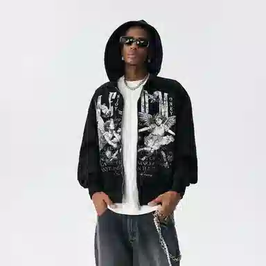 MEDM FW25 Angel Applique Hoodie