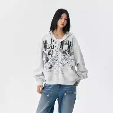 MEDM FW25 Angel Applique Hoodie