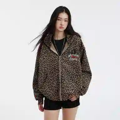 MEDM FW25 Leopard Waffle Hoodie