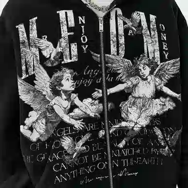 MEDM FW25 Angel Applique Hoodie