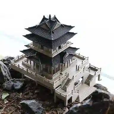 西瓜藤 亭台楼阁 成品模型