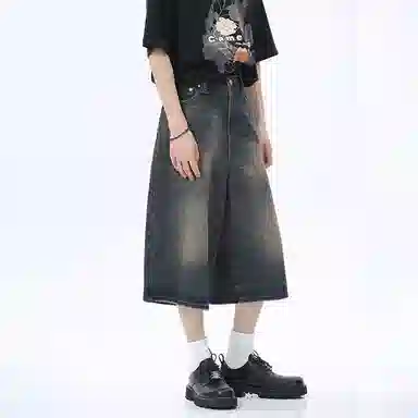 RVANGUARD Wide Leg Cropped Jeans