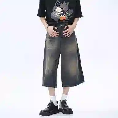 RVANGUARD Wide Leg Cropped Jeans