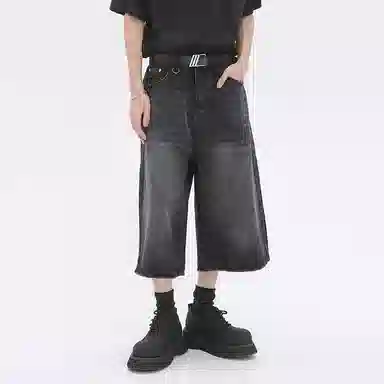 RVANGUARD Wide Leg Cropped Jeans