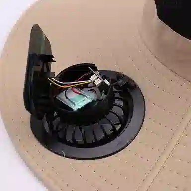 图涂丫 太阳能遮阳帽风扇帽子户外紫外线遮阳钓鱼太阳帽 速干布 渔夫帽 男女同款情侣款