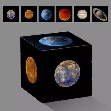 万格 认识太阳系八大行星益智 魔方