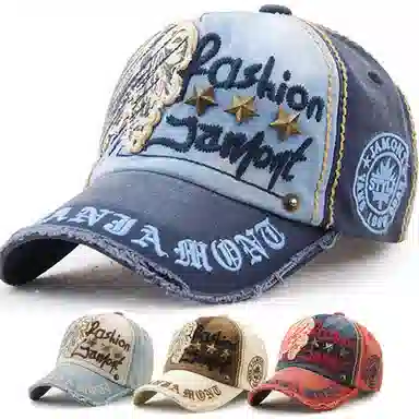 图涂丫 刺绣运动防晒休闲百搭时尚大头围 涤纶 鸭舌帽 男女同款情侣款