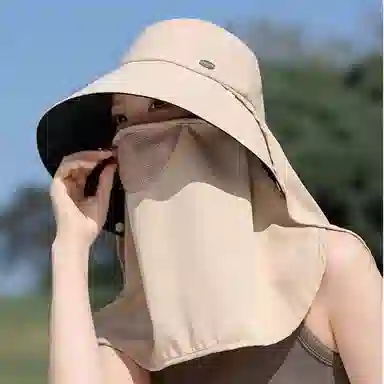 图涂丫 全方位遮阳帽户外紫外线 涤纶 防晒帽 男女同款情侣款