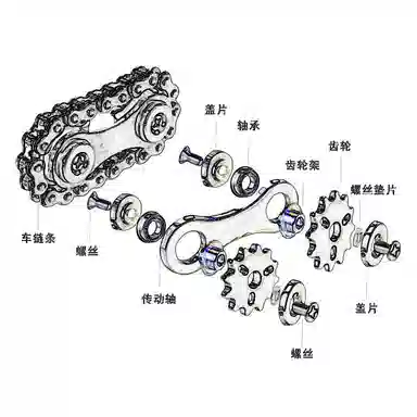 万格 齿轮链条 解压玩具 指尖陀螺