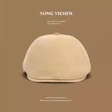 图涂丫 复古贝雷 小众土酷帽 可调节前进帽子 涤纶 鸭舌帽 男女同款情侣款