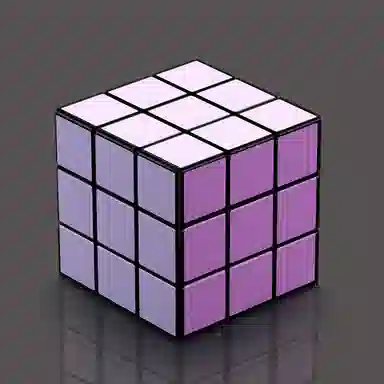 万格 纯色马卡龙三阶渐变创意益智顺滑初学者解压玩具 魔方