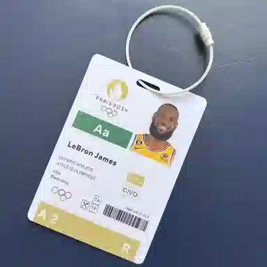 图涂丫 篮球梦之队 运动员参赛卡库里欧文詹姆斯杜兰特 球星卡 亚克力 挂件 男女同款情侣款