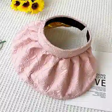 图涂丫 空顶防紫外线帽遮阳百搭时尚高颜值大檐 涤纶 防晒帽 男女同款情侣款