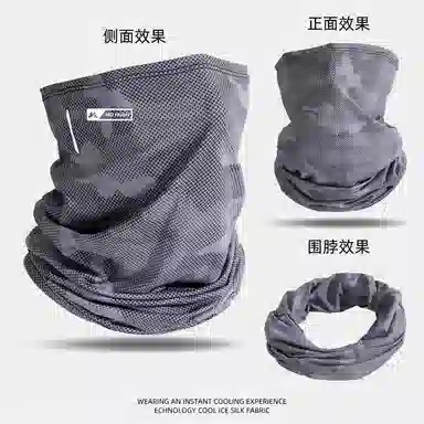 图涂丫 防紫外线夏季骑行 冰丝 涤纶 防晒面罩 男女同款情侣款