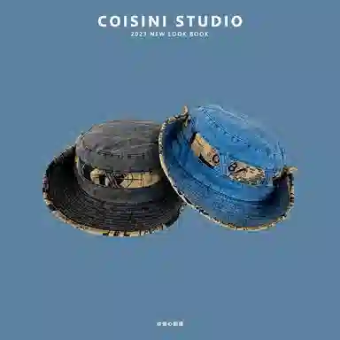 图涂丫 钓鱼复古登山遮阳帽帽子户外防晒遮阳露营 涤纶 渔夫帽 男女同款情侣款