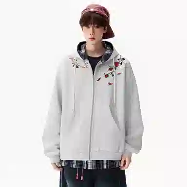 Lonsdale Vintage Plaid Floral Sweatshirt