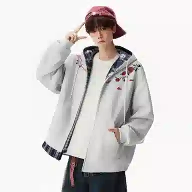 Lonsdale Vintage Plaid Floral Sweatshirt