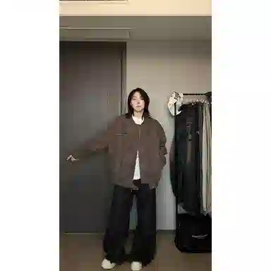 美式复古高街个性痞帅百搭棒球服外套皮衣 男女同款