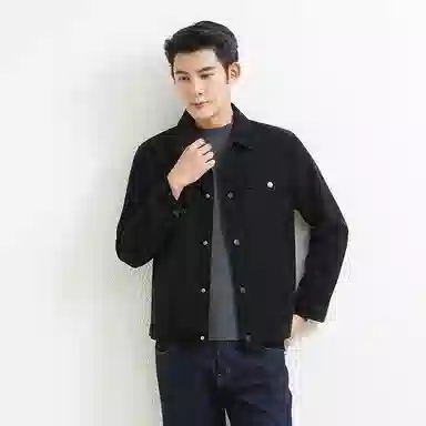 卡丹狄诺 经典翻领皮夹克男秋冬轻商务立体剪裁宽松休闲单排扣铆钉美式复古工装高街外套高级感行政皮衣 男款