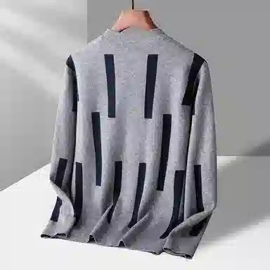 卡丹狄诺 开衫外套羊毛提花针织衫 男款