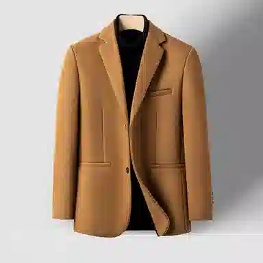 卡丹狄诺 含绵羊毛男士秋冬西服男保暖舒适轻商务休闲百搭秋季纯色单西男西装 男款