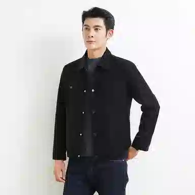 卡丹狄诺 经典翻领皮夹克男秋冬轻商务立体剪裁宽松休闲单排扣铆钉美式复古工装高街外套高级感行政皮衣 男款