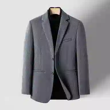 卡丹狄诺 含绵羊毛男士秋冬西服男保暖舒适轻商务休闲百搭秋季纯色单西男西装 男款